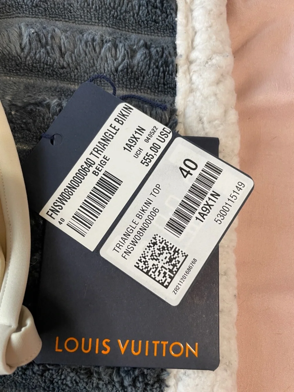 Authentic NWT Louis Vuitton Gradient Monogram Triangle Bikini Set Sz 40 US 8 - Picture 5 of 13